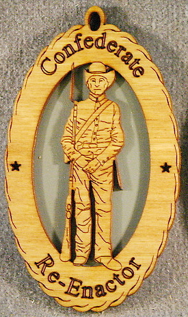 4D Standing Confederate Ornament
